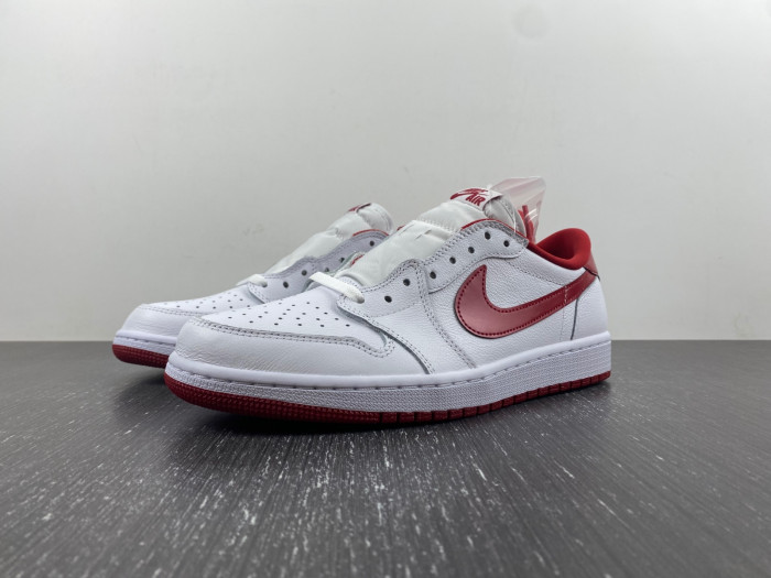 Jordan 1 Retro Low White Varsity Red - 705329-101