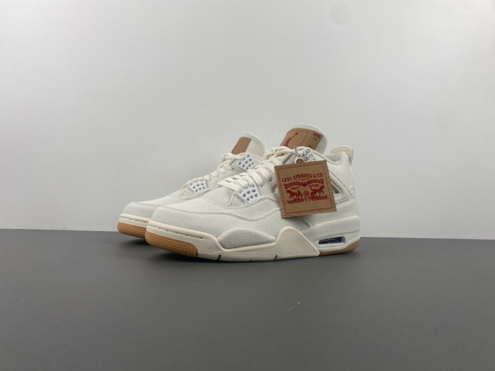 Levi s x Air Jordan 4 Retro White Denim AO2571-100