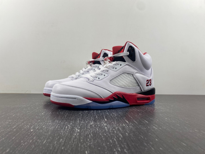 Air Jordan 5 Retro Fire Red Black Tongue 136027 120