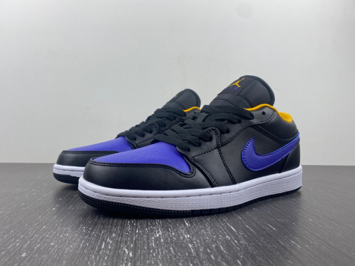 Air Jordan 1 Low "Black/Dark Concord" 553558-075
