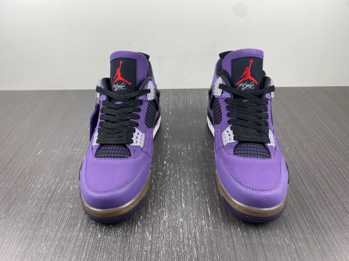 Travis Scott x Air Jordan 4 Retro Purple Suede White Midsole AJ4-766302