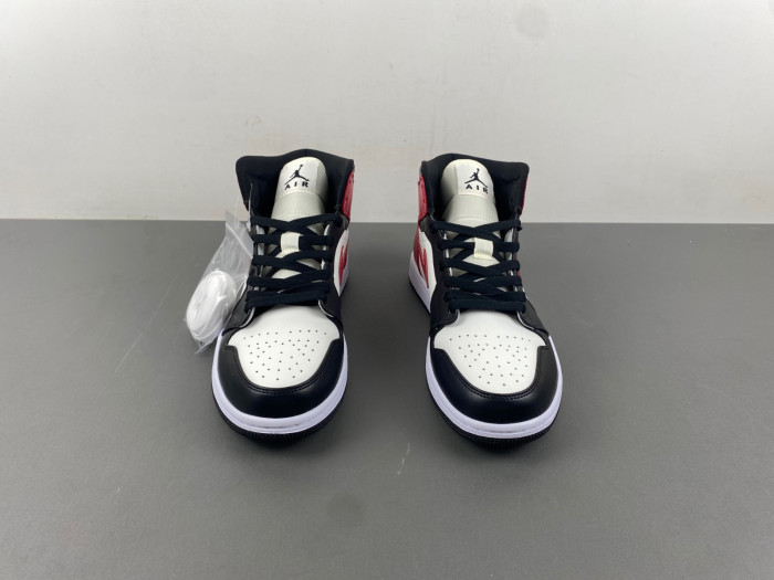 Air Jordan 1 Mid Black Toe “Gym Red” BQ6472-160
