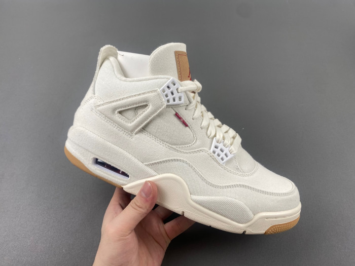 Levi s x Air Jordan 4 Retro White Denim AO2571-100