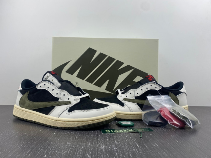 Travis Scott x Air Jordan 1 Low OG "Olive" DZ4137-106