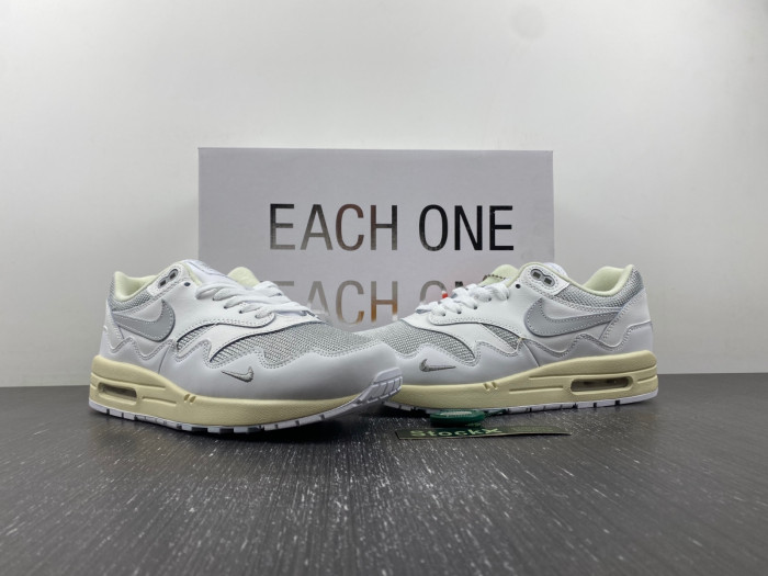 Patta Nike Air Max 1 White Silver DQ0299-100
