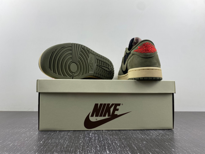 TRAVIS SCOTT AIR JORDAN 1 LOW OG BLACK OLIVE DM7866-002