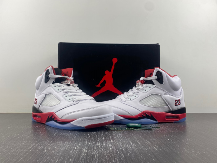 Air Jordan 5 Retro Fire Red Black Tongue 136027 120