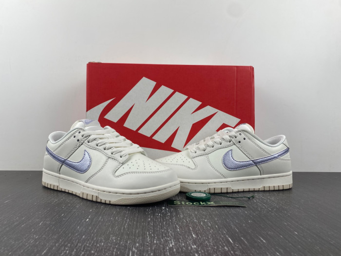 Nike Dunk Low Womens "Sail/Oxygen Purple" DX5930-100