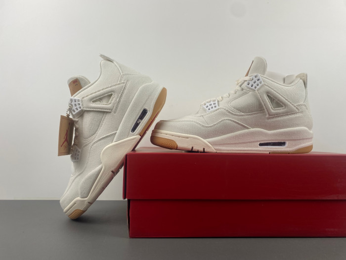 Levi s x Air Jordan 4 Retro White Denim AO2571-100