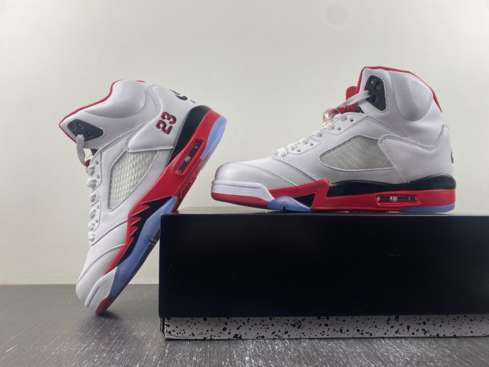Air Jordan 5 Retro Fire Red Black Tongue 136027 120