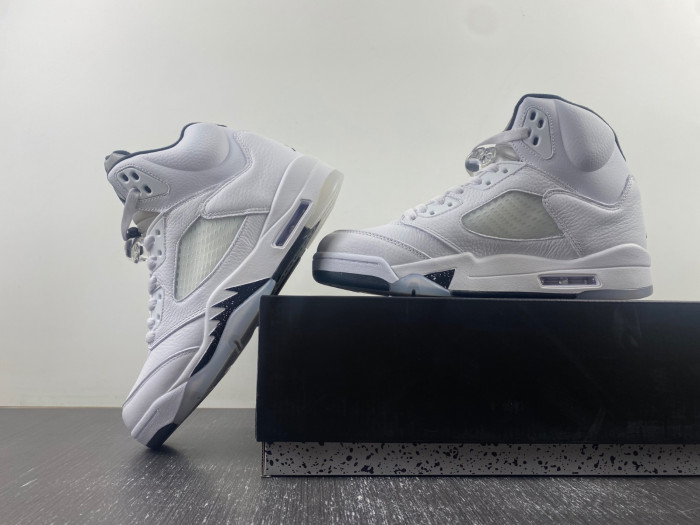 Air Jordan 5 Retro White Black - DD0587-110