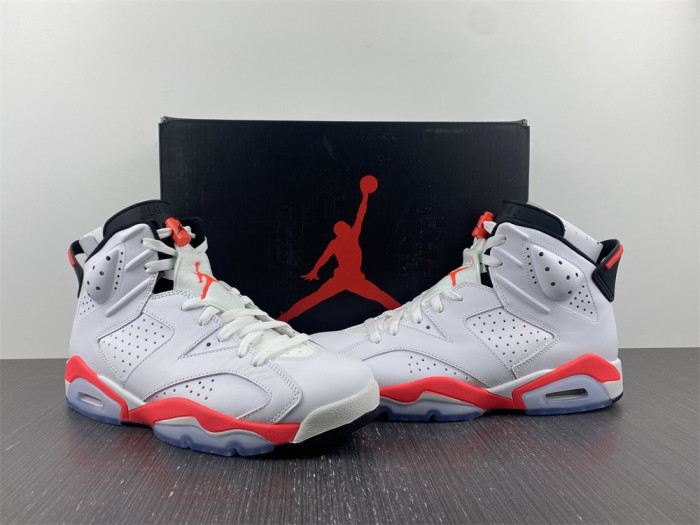 Nike Air Jordan 6 Retro White/Infrared 384664 123