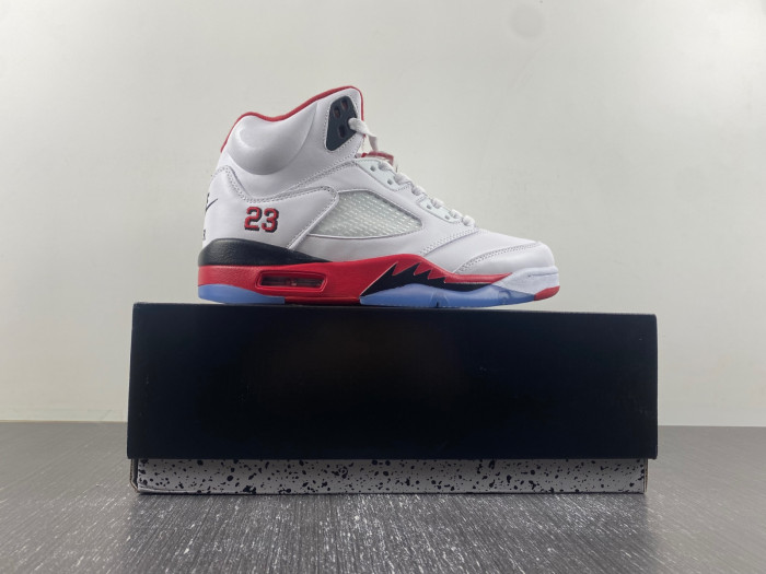Air Jordan 5 Retro Fire Red Black Tongue 136027 120