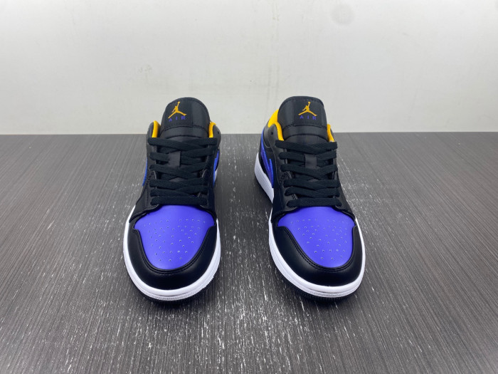 Air Jordan 1 Low "Black/Dark Concord" 553558-075