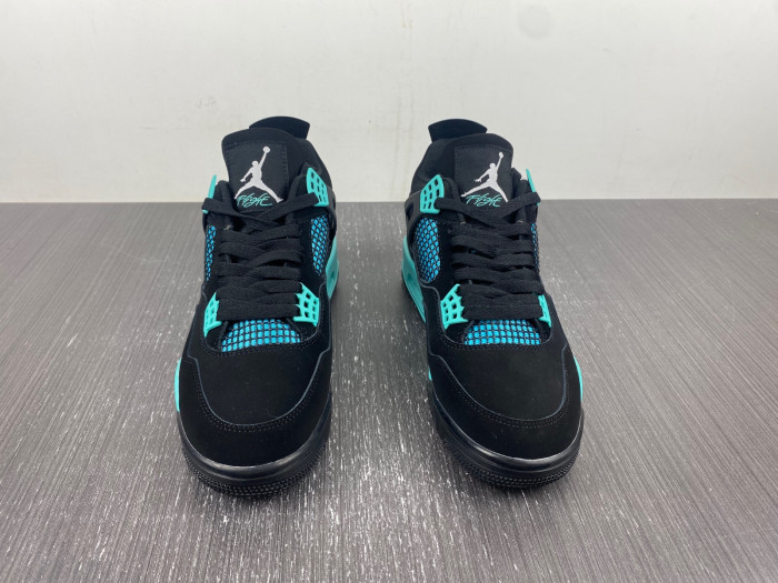 Air Jordan 4 Black Tiff any Green BQ7669-132