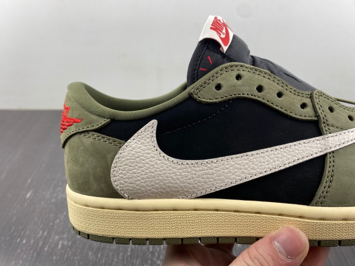TRAVIS SCOTT AIR JORDAN 1 LOW OG BLACK OLIVE DM7866-002
