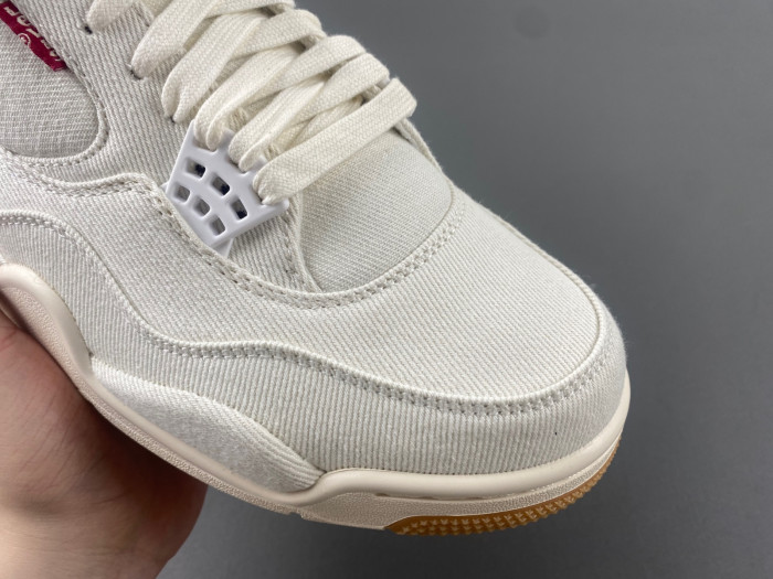 Levi s x Air Jordan 4 Retro White Denim AO2571-100