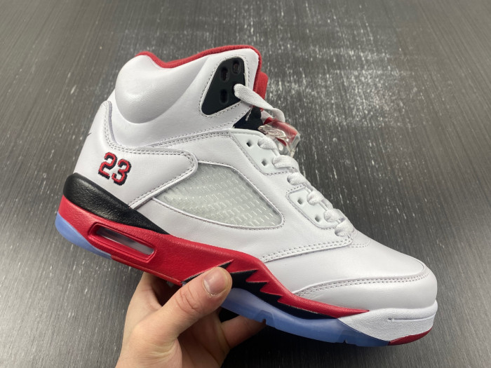 Air Jordan 5 Retro Fire Red Black Tongue 136027 120
