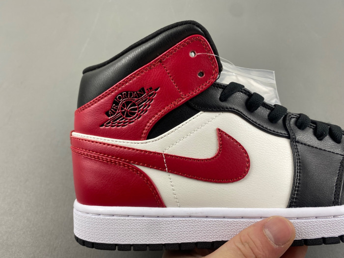 Air Jordan 1 Mid Black Toe “Gym Red” BQ6472-160