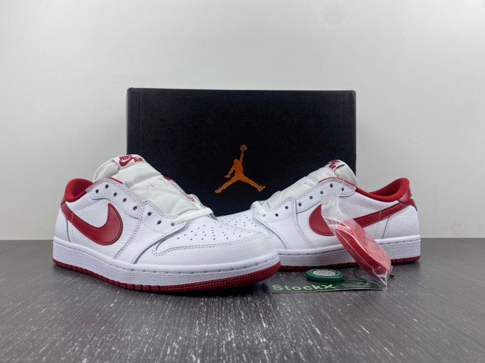 Jordan 1 Retro Low White Varsity Red - 705329-101