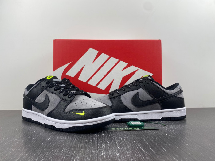 Nike Dunk Low Black Grey Green Strike FQ2205-001