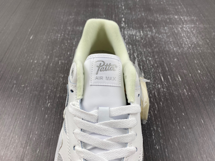 Patta Nike Air Max 1 White Silver DQ0299-100