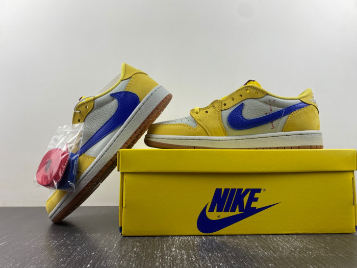 Travis Scott Air Jordan 1 Low OG Canary DZ4137 700