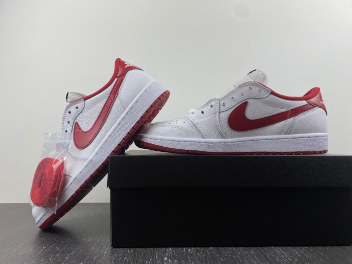 Jordan 1 Retro Low White Varsity Red - 705329-101