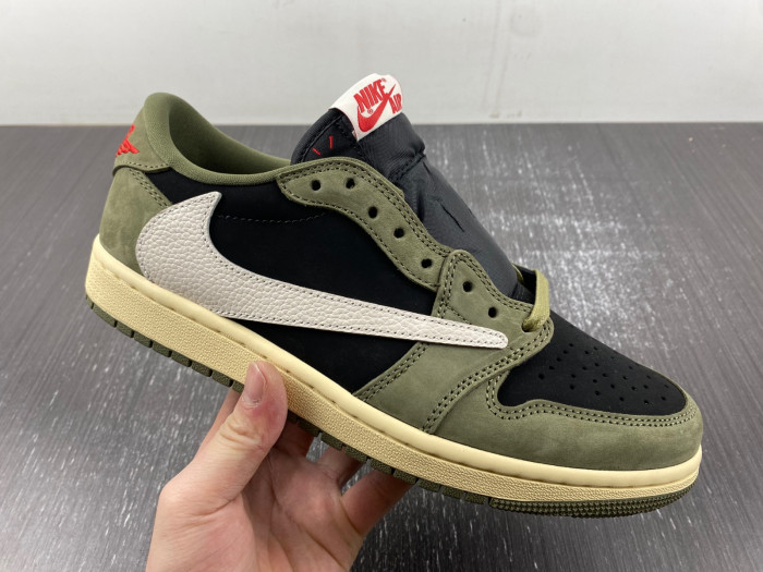 TRAVIS SCOTT AIR JORDAN 1 LOW OG BLACK OLIVE DM7866-002
