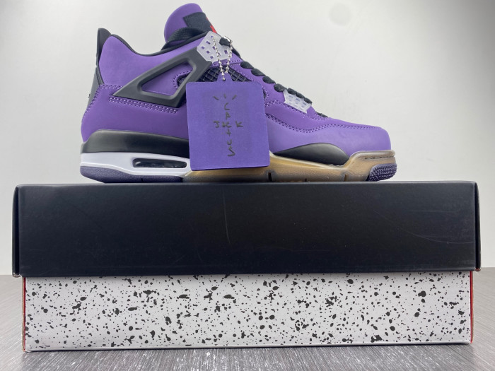 Travis Scott x Air Jordan 4 Retro Purple Suede White Midsole AJ4-766302
