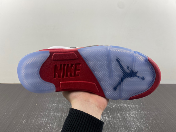 Air Jordan 5 Retro Fire Red Black Tongue 136027 120