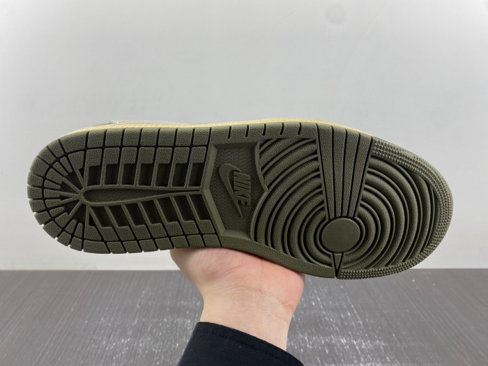 TRAVIS SCOTT AIR JORDAN 1 LOW OG BLACK OLIVE DM7866-002