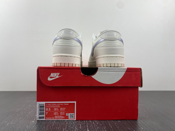 Nike Dunk Low Womens "Sail/Oxygen Purple" DX5930-100