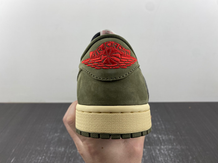TRAVIS SCOTT AIR JORDAN 1 LOW OG BLACK OLIVE DM7866-002