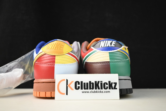 nike dunk low "what the S*per mario" custom dh0952-100