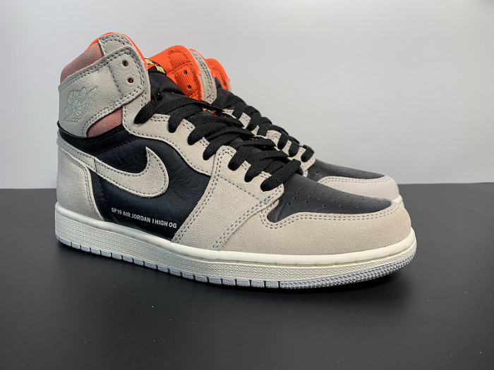 Air Jordan 1 Retro High Neutral Grey Hyper Crimson 555088-018