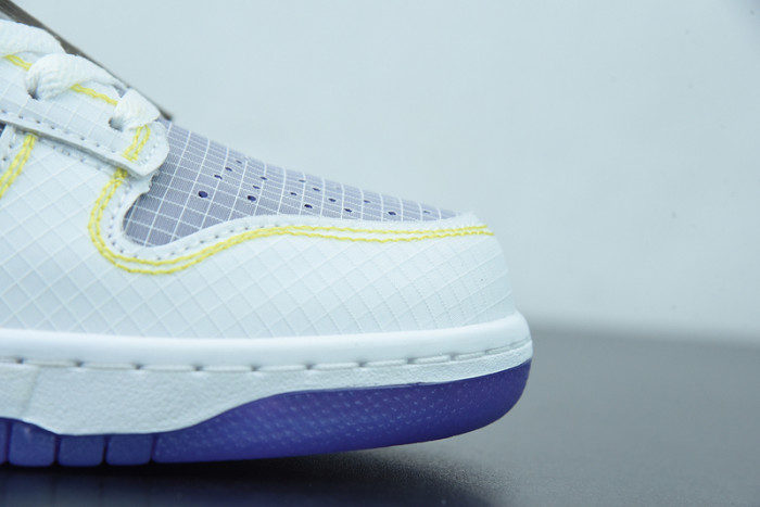 Union LA x Nike SB Dunk Low White Purple Metallic Sliver DJ9649-500