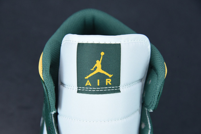 Air Jordan 1 Mid Green Yellow 554724-371