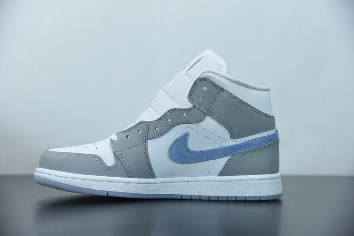 Air Jordan 1 Mid Wolf Grey Aluminum BQ6472-105