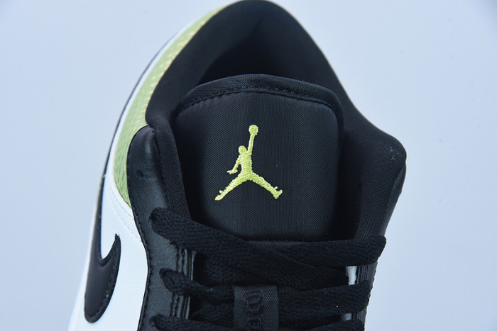 Air Jordan 1 Low "Vivid Green Snakeskin" DX4446-301