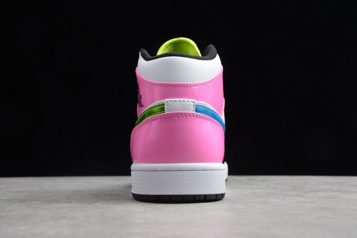Jordan 1 Mid White Black Cyber Pink - CZ9834-100