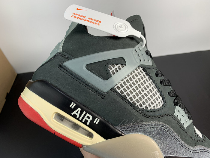 OFF-WHITE x Air Jordan 4 “Bred” CV9388-001