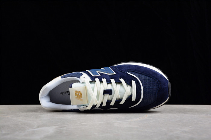 New Balance 574 Navy White Beige - U574LGBB
