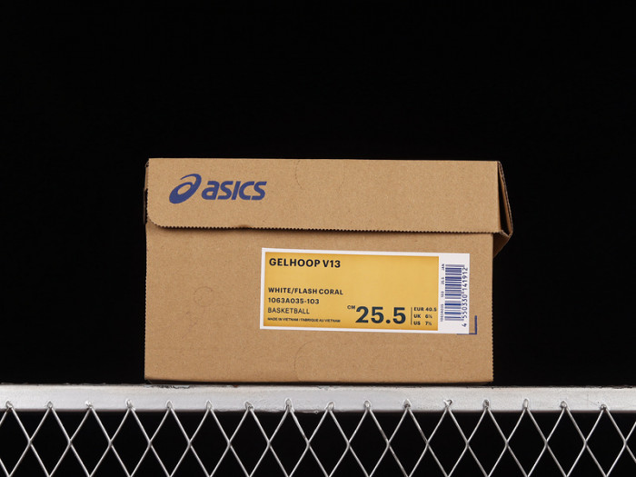 As*ic*s gel-hoop v13 white/red 1063a035-103