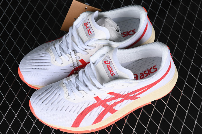 As*ic*s metaracer white sunrise red men