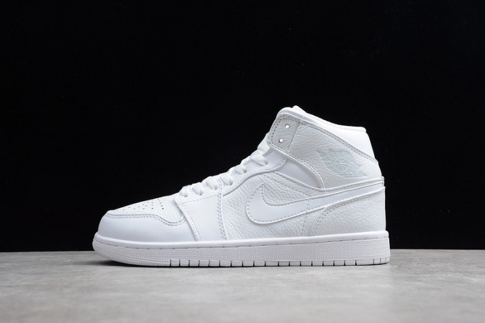 Air Jordan 1 Mid Triple White 554724-109