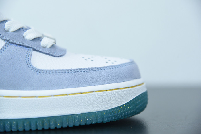 Nike Air Force 1 07 AN20 White Psychic Blue Metallic Gold CT9963-100