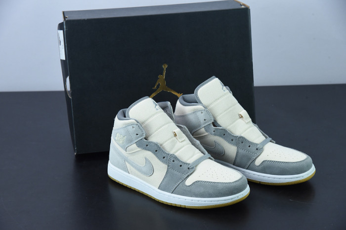 Air Jordan 1 Mid Coconut Milk Particle Grey DN4281-100