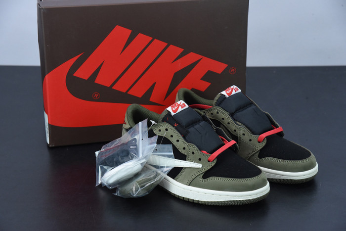 Travis Scott x Air Jordan 1 Low Dark Green CQ4277-008