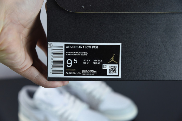 Air Jordan 1 Low PRM Smoke Grey Elephant DH4269-100